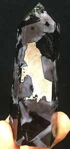 176g Serpentin Turmalin Stein Zauberstab Spitze Heilung IP0401 - Bild 1 von 12