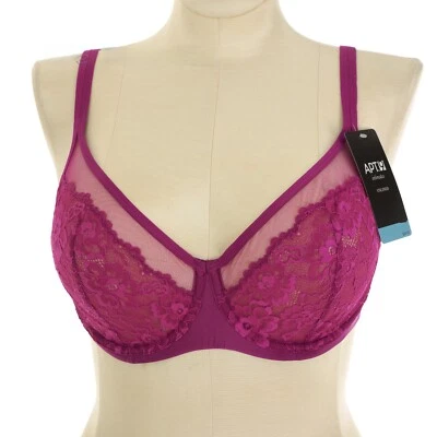 APT. SUJETADOR 9 ÍNTIMOS Talla 36D Floral Encaje SIN FORRO ROSA OSCURO Elegancia Diaria Foto 1 de 4