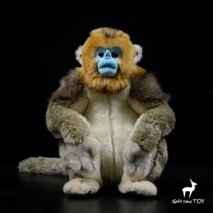 32Cm Golden Monkey Plush Toy Monkey Doll Simulation Animal Doll New - Picture 1 of 2