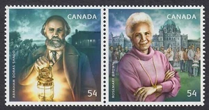 BLACK HISTORY of CANADA = Se-tenant pair Type-2 MNH Canada 2009 #2316a - Picture 1 of 1