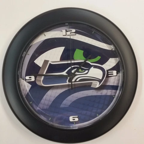 NFL Seattle Seahawks - 11" Round Clock, New Cover