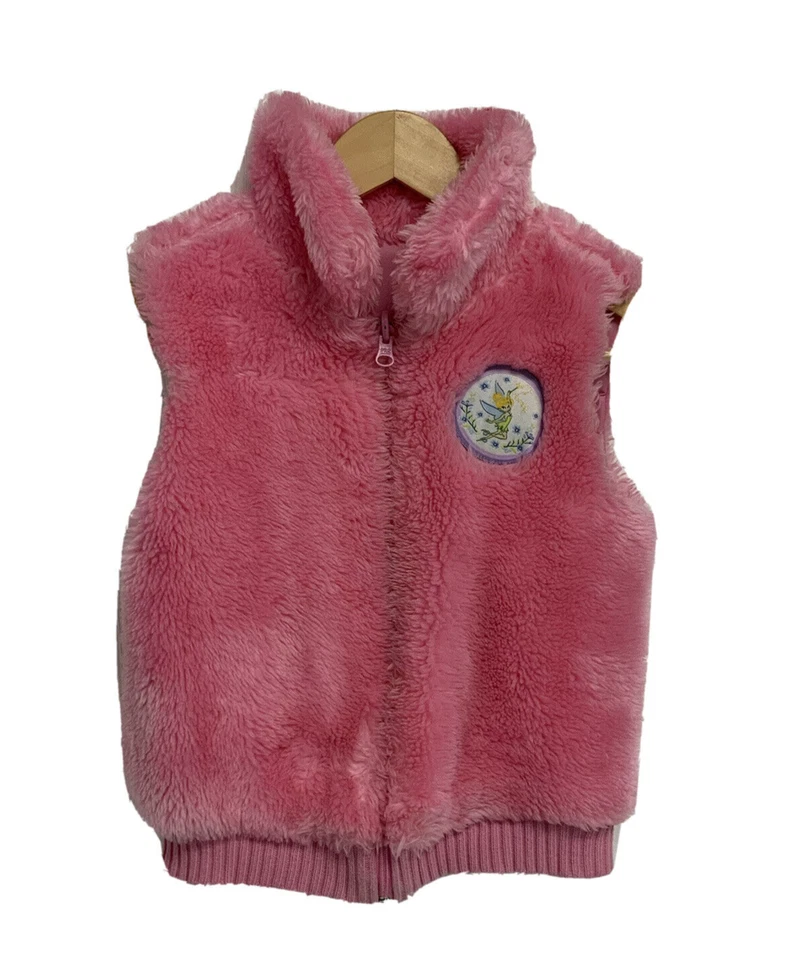 Чудесный мир Disney девочек двусторонний розовый жилет Динь-Динь колокольчик размер (7/8) - Изображение 1 из 4