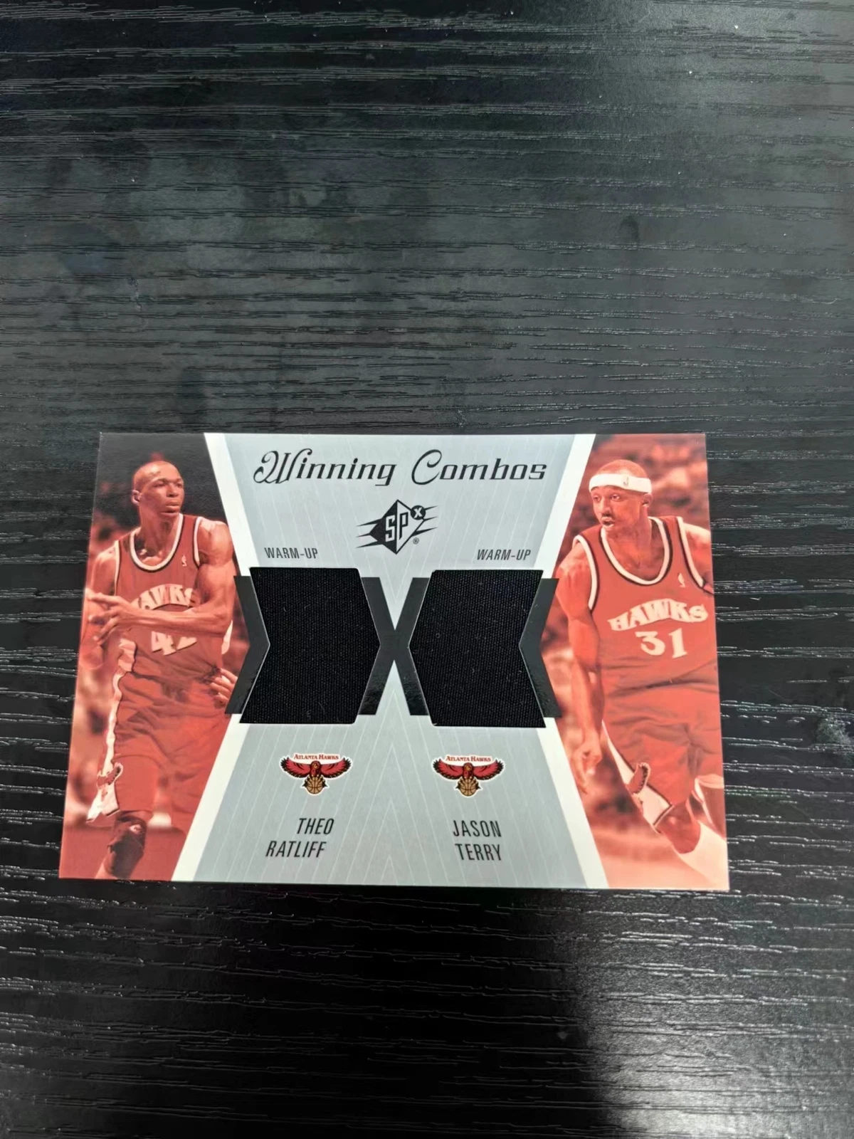 2003 Upper Deck SPX Jason Terry&Theo Ratliff  Memorabilia Dual Game-Used TL2