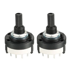 2pcs 1P12T 1 Pole 12 Throw Single Deck Band Channel Rotary Switch Selector - Picture 1 of 5
