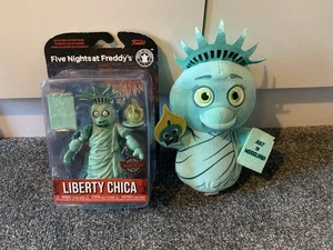 Funko Five Nights at Freddy’s FNAF Liberty Chica Figure and Plushie Bundle - Picture 1 of 11
