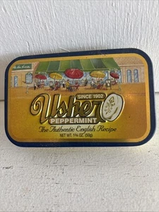 Vintage Rare usher Empty peppermint tin - Picture 1 of 8
