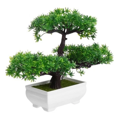  Small Pine Fake Plant Artificial Bonsai Plants for Desk Houseplants - Image 1 of 4