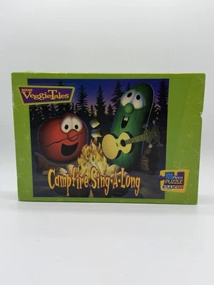 Винтажная головоломка VeggieTales «Campfire Sing-A-Long» 100 шт. 2005 новая запечатанная - Изображение 1 из 4