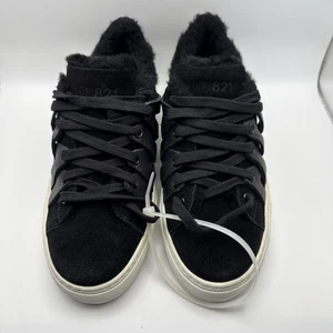 PS821 BAADLANDS Sneakers Low Top Black 025/150 Suede Shoes US Size 5-1/2 - Picture 1 of 6