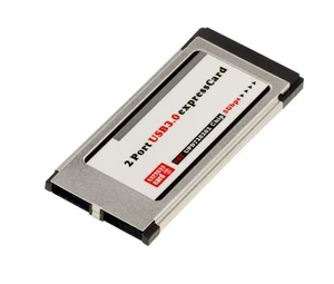Expresscard 34 USB 3.0 2 Ports USB3 5G Fresco Logic FL1100 - Picture 1 of 3