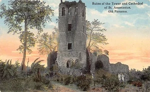 Panamá - Ruins of Tower and Cathedral of St. Anastatius, Old Panama - Publ. Vibe - Picture 1 of 2