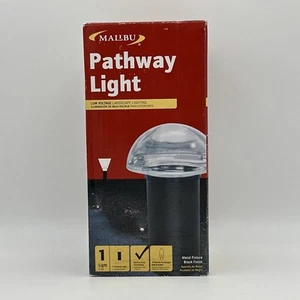 MALIBU 10W Low Voltage Outdoor MUSHROOM Walk Light Pathway Metal Glass Top CL711 - Picture 1 of 21