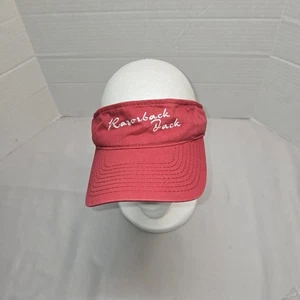 Vintage Arkansas Razorback Jack Visor Adjustable Strapback By Outdoor Cap - Picture 1 of 6