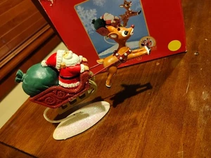 Department 56 Rudolph the Red-Nosed Reindeer Guide My Sleigh Figurine RARE - Picture 1 of 3