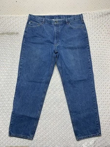 Carhartt Jeans B17 DST Mens 42X32 Blue Relaxed Fit Baggy Denim Medium Wash - Picture 1 of 9