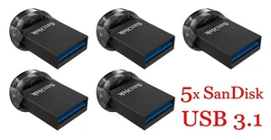 LOTTO 5x SanDisk unità USB ULTRA FIT 256 GB USB3.1 SDCZ430-256G - Foto 1 di 13