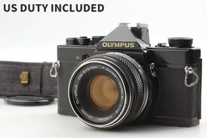 ▶ [ Exc+5] Olympus OM-1 analoge Kamera schwarz + F.ZUIKO Auto-S 50mm f1.8 aus JAPAN - Bild 1 von 18