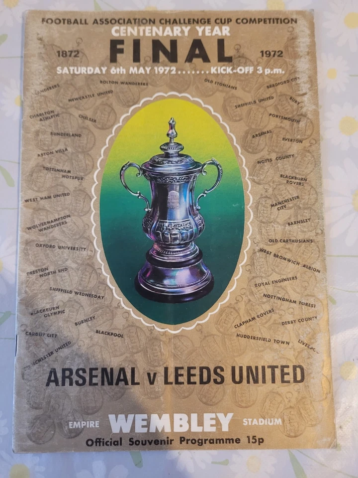 Arsenal V Leeds 1972 FA Cup Final Programme - Image 1 of 1