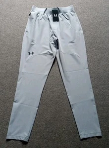 Under Armour Unstoppable Tapered Pants Men's M Gray Fitted Stretch Performance - Picture 1 of 12