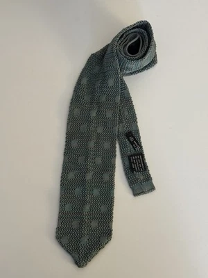 Corbata tejida 100 % seda verde Missoni Cravatte para hombre Foto 1 de 4