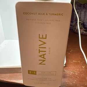 Native Hair - Coconut Milk & Tumeric 2 in 1 Curl Care 16.5 fl oz Pump Bottle - Picture 1 of 3