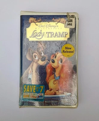 LADY AND THE TRAMP (1998) - New Sealed Disney Masterpiece VHS (See Description) - Image 1 of 4