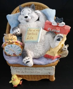 San Francisco Music Box Co: "My Favorite Things" Lazy Cats Eat Sleep 963/1000 - Imagen 1 de 18