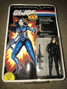 Vintage Rare Funskool India GI Joe 11 Back Wave 1 Baroness Moc Cobra  - Bild 1 von 4
