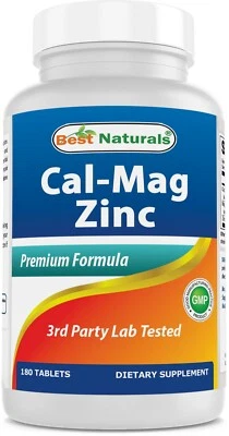 Best Naturals Cal Mag Zinc 180 Tablets - Image 1 of 4