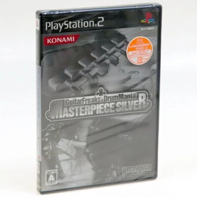 GUITER FREAKS DLUM MANIA MASTER PIECE SILVER PS2 Sony Japan Import PlayStation2 - Image 1 of 2