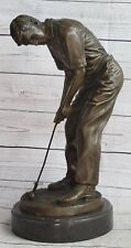 Extra Large Golf Golfer Sport Memorabilia by Miguel Lopez Bronze Sculpture Statu
