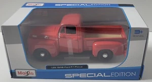 Ford F-1 1948 camioneta roja escala 1:25 fundida a presión nueva en caja - Imagen 1 de 14