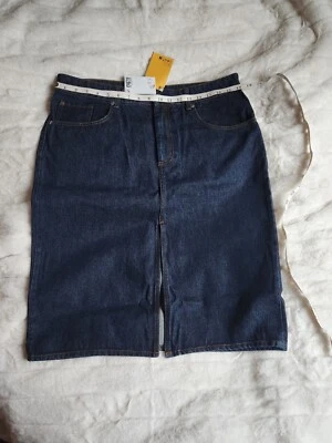 Falda lápiz vaquera H&M azul oscuro talla 14 nueva con etiquetas Foto 1 de 4