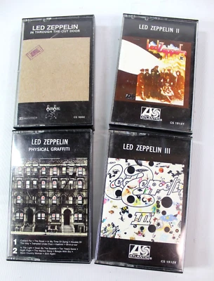 Led Zeppelin Cassettes 1 (In Wrong Case), 2, 3, Physical Graffiti. Tested! - Image 1 of 4