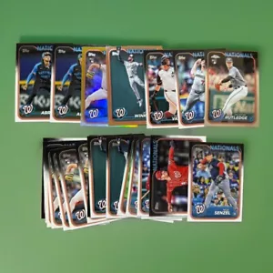 2024 Topps Update S2 Washington Nationals Lot of 23 Cards Inserts Rookies Base - Bild 1 von 1