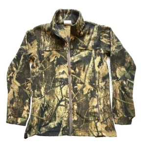 Columbia Jacket Youth Large Wooden Camo Full Zip Outdoor Hunting Fleece Boys - Picture 1 of 10