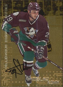 1999-00 (DUCKS) BAP Millennium Autographs Gold #8 Ladislav Kohn  