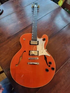 1990 Gibson Chet Atkins Tennessean Hollowbody Guitar in sunrise Orange W/OHSC - Picture 1 of 6