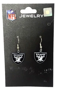 NFL Oakland Raiders Dangle Earring - Picture 1 of 3