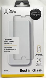 BodyGuardz Pure2 Screen Protector for Apple iPhone SE(2022/2020)/8/7/6s - Clear