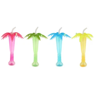 Tropical Summer Coconut Palm Tree Yard Drinks Cup Kids Birthday Party Favor Gift - Picture 1 of 10