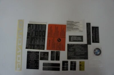  Conjunto de adesivos BMW 1600ti 1602 1800ti 1502 2002 2002TII  - Imagem 1 de 4