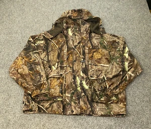 Realtree Hunting Jacket Mens XL Double Zip Camo Outdoors Hardwoods - Picture 1 of 15