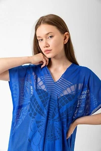 Women's Summer Wear, Butterfly Pattern, Beach Cover-Up, Cruise Wear - Picture 1 of 22