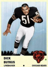 DICK BUTKUS 61 CUSTOM ART CARD #### BUY 5 GET 1 FREE #### or 30% OFF 12 OR MORE