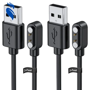 Smart Watch Charger for YAMAY Veryfitpro, [ 2-Pack 3.3-Feet ] Replacement Magnet - Picture 1 of 12