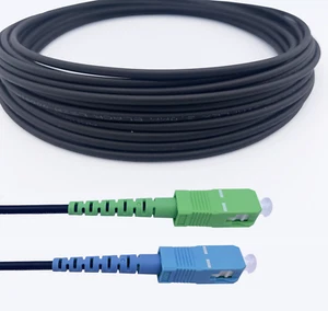 Câble Fibre Optique, Acier Blindé, SC/APC à SC/UPC, OS2 Simplex Monomode 5m-50m - Imagen 1 de 5