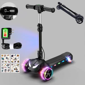 3 Wheel Electric Scooter for Kids Ages 4-8, Foldable 24V Electric Scooter with L - Picture 1 of 8