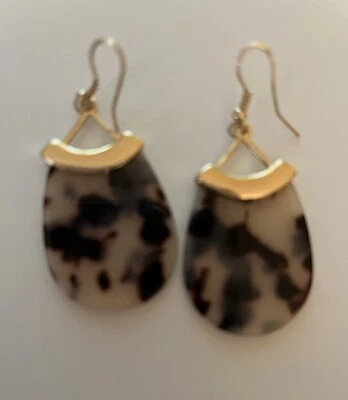 "Pendientes colgantes/gotas animal estampado gancho de pastor perforado 2 1/4"" acrílico" Foto 1 de 4