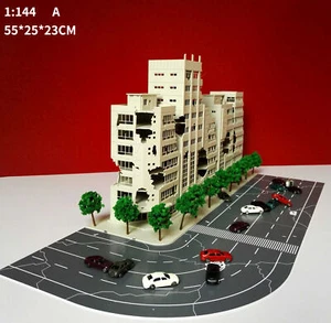 Outland Models Railway Scenery City Street War-damaged Building Model N Scale - Picture 1 of 24